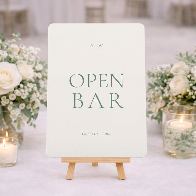 Moderne Open-Bar-Hochzeitstafel Einladung (Von Creator hochgeladen)