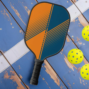 Moderne Orange Blue Sports Split Flight Pickleball Schläger