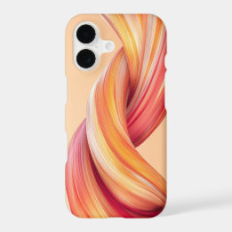 Moderne Orange-Pfirsich-Fluid-Abstrakt