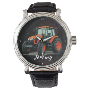 Moderne Orange Traktor Watch Armbanduhr