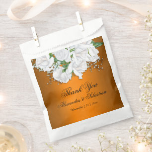 Moderne Orange- und Rose-Hochzeiten Geschenktütchen