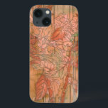 Moderne orangefarbene Blütendrucke auf gestreiftem Case-Mate iPhone Hülle<br><div class="desc">Dieses moderne orangefarbene Blumenbild aus Jennifer Goldberger ist eine originelle Kreation und liegt auf einem abgeschnittenen Hintergrund. Die Blume passen fast zum Hintergrund. Lass es passt sich der Erholung deiner Zuhause an,  indem du es heute kaufst!</div>