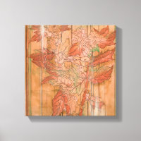 Moderne orangefarbene Blütendrucke auf gestreiftem