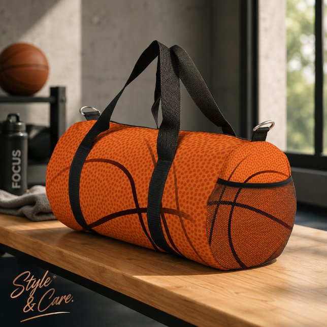 Moderne orangefarbene Sporttasche – einzigartiger  Duffle Bag (Modern Orange Duffle – Unique Style for Any Trip Bag)