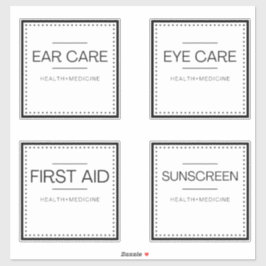 Moderne Organisationssiegel für Bad Aufkleber