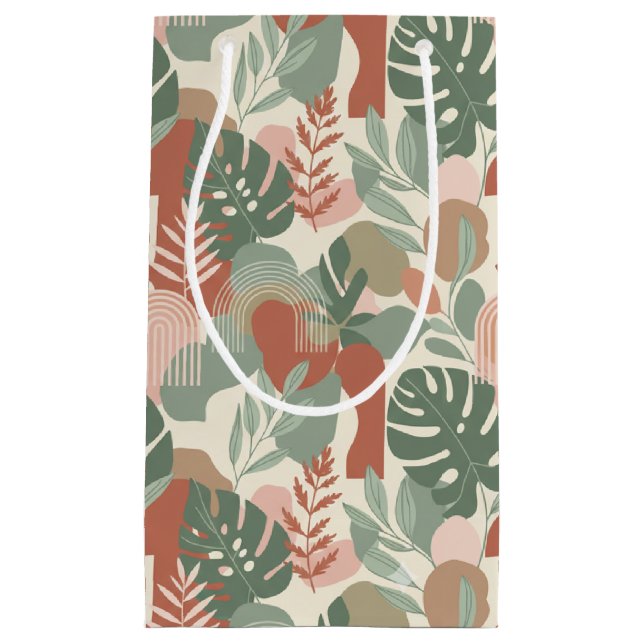 Moderne organische abstrakte harmonische nahtlose  kleine geschenktüte (Vorderseite)