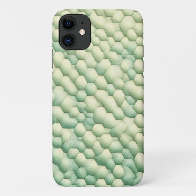 Moderne organische geometrische Sechsecke - Elegan Case-Mate iPhone Hülle (Rückseite)