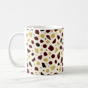 Moderne organische Terrazzo   Abstrakte Steinmosai Kaffeetasse