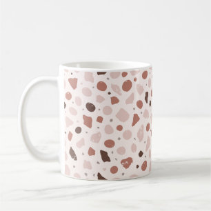 Moderne organische Terrazzo Abstrakte Steinmosai Kaffeetasse
