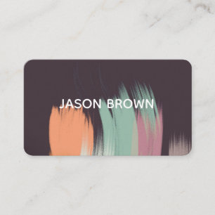 moderne, originale abstrakte Farbanstrich-Konstruk Visitenkarte