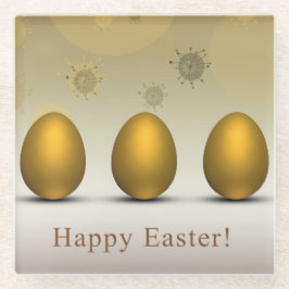 Moderne Ostereier Glasuntersetzer