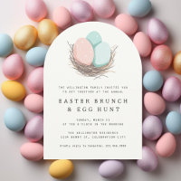 Moderne Ostereier Nest Ostern Brunch Ei Hunt
