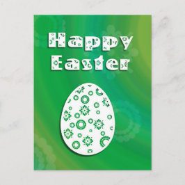 Moderne Ostereier Retro Paper Art Holiday Postkart Feiertagspostkarte