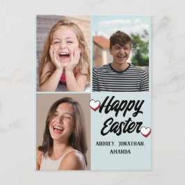 Moderne Osterfeier, 3-Foto-Kollektion Feiertagspostkarte
