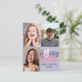 Moderne Osterfeier, 3-Foto-Kollektion Feiertagspostkarte