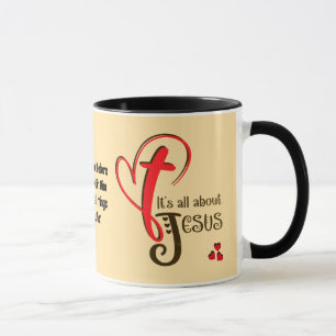 Moderne OSTERN IST ALLES VON JESUS Christliche Ost Tasse