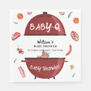 Moderne Outdoor-Backyard-BBQ-Baby-Party  Serviette