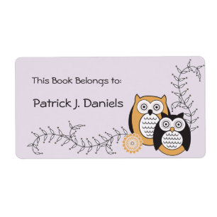 Moderne Owls Buchzeichen