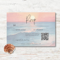 Moderne Ozean-Sonnenuntergang-Aquarell-Strand-Hoch
