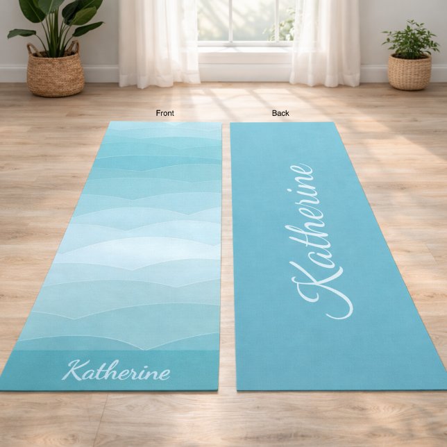 Moderne Ozean-Verlaufs-Muster Yogamatte (Von Creator hochgeladen)