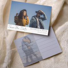 Moderne Paare - Foto Save the Date Hochzeit