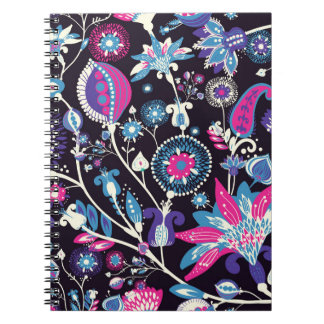 Moderne Paisley: traditionelles orientalisches Mus Notizblock