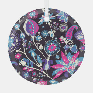 Moderne Paisley: traditionelles orientalisches Mus Ornament Aus Glas