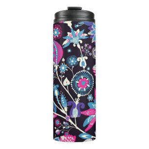 Moderne Paisley: traditionelles orientalisches Mus Thermosbecher
