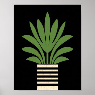 Moderne Palme aus dem Mittelalter Poster