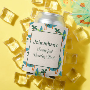 Moderne Palmenoase Mitte des Jahrhunderts Dosenkühler