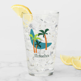 Moderne Palmenoase Mitte des Jahrhunderts Glas