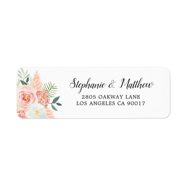 Moderne Pampas Grass Rose Foliage Hochzeit (Vorne)