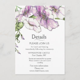 Moderne Pansy Begleitkarte