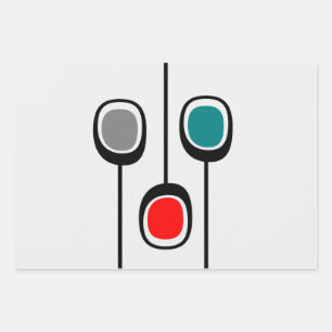 Moderne     Papierfolien aus dem Mittelalter Geschenkpapier Set