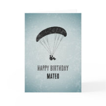 Moderne Paraglider Grafik auf Grunge Metal Geburts