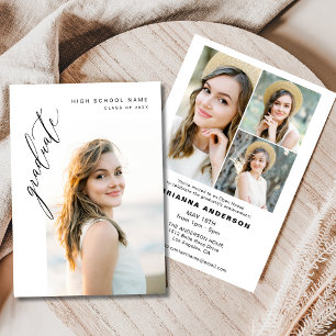 Moderne Partei für den Minimalistischen Foto Einladung