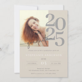 Moderne Partei für die Minimalistische Foto-Script Einladung