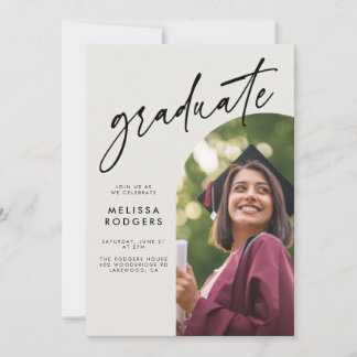 Moderne Party Einladung Arch Grad