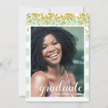 Moderne Party-Karten mit grünen Streifen