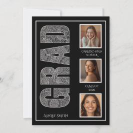 Moderne Partyseiten-Typografie Einladung