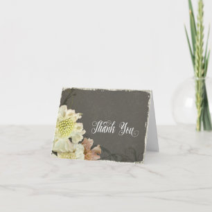 Moderne passende Dankeskarten Malerische Blumenmot Dankeskarte
