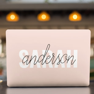 Moderne Pasta Pink Schönheit Personalisiert HP Laptop-Aufkleber