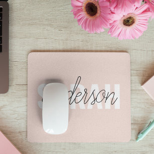 Moderne Pasta Pink Schönheit Personalisiert Mousepad