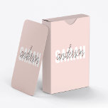 Moderne Pasta Pink Schönheit Personalisiert Spielkarten<br><div class="desc">Moderne Pasta Pink Schönheit Personalisiert</div>