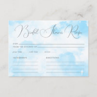 Moderne Pastel Blue Cloud Nine Brautparty Rezept