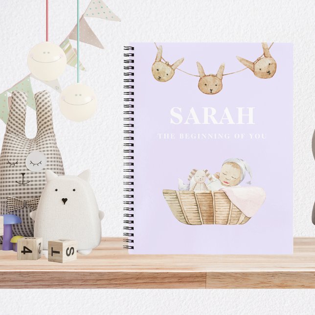 Moderne Pastel Lila Kindergeschenk für Mama Notizbuch (Von Creator hochgeladen)