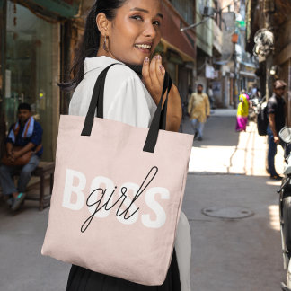 Moderne Pastel Pink Girl Boss Phrase