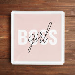 Moderne Pastel Pink Girl Boss Phrase Acryl Tablett<br><div class="desc">Moderne Pastel Pink Girl Boss Phrase</div>