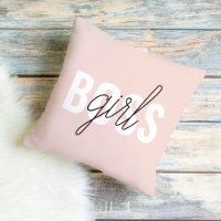 Moderne Pastel Pink Girl Boss Phrase