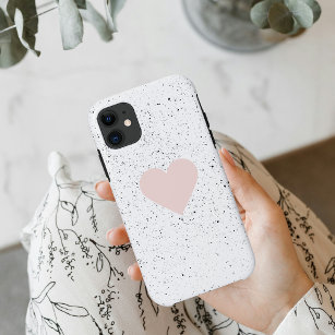 Moderne Pastel Pink & Heart Schönes Geschenk Case-Mate iPhone Hülle